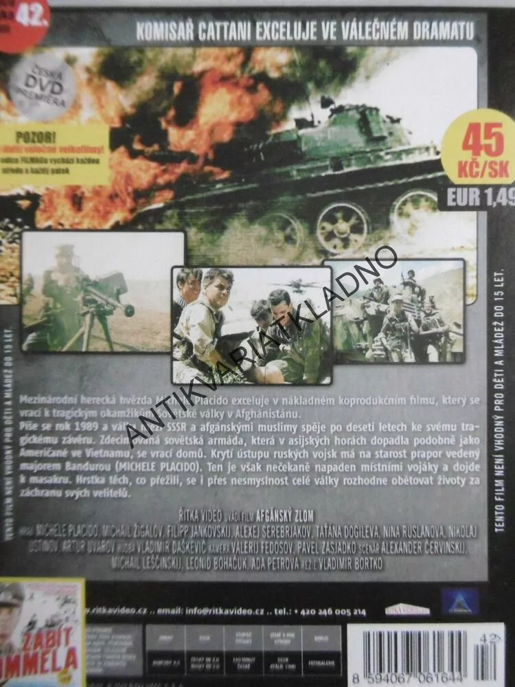 AFGÁNSKÝ ZLOM, DVD FILM