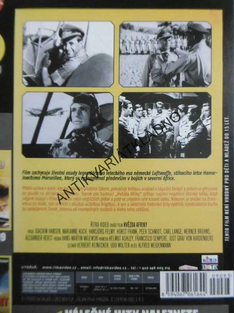 HVĚZDA AFRIKY, DVD FILM