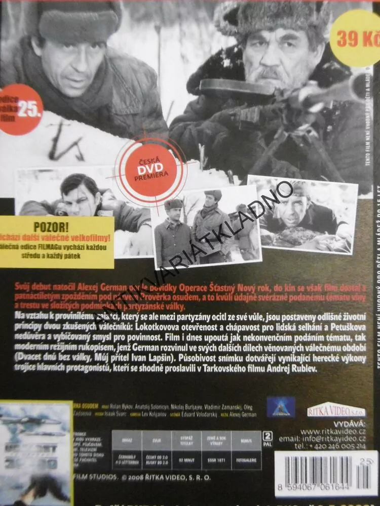 PROVĚRKA OSUDEM, DVD FILM