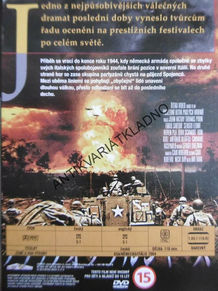 POSLEDNÍ BITVA PADLÝCH HRDINŮ, DVD FILM