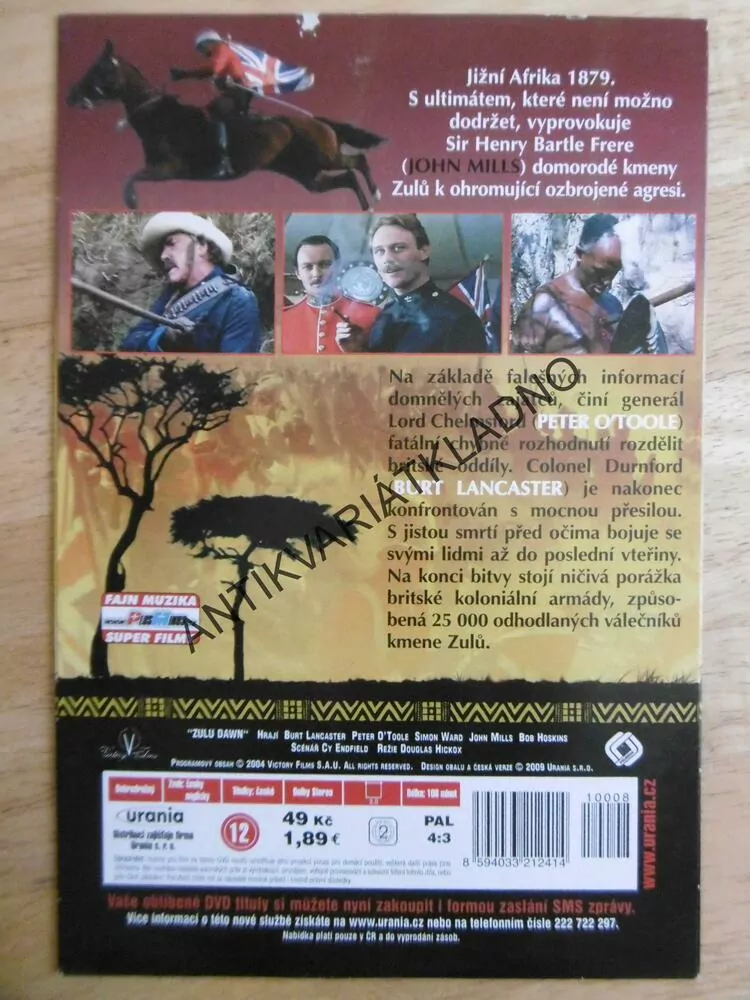 SVÍTÁNÍ ZULŮ, DVD FILM