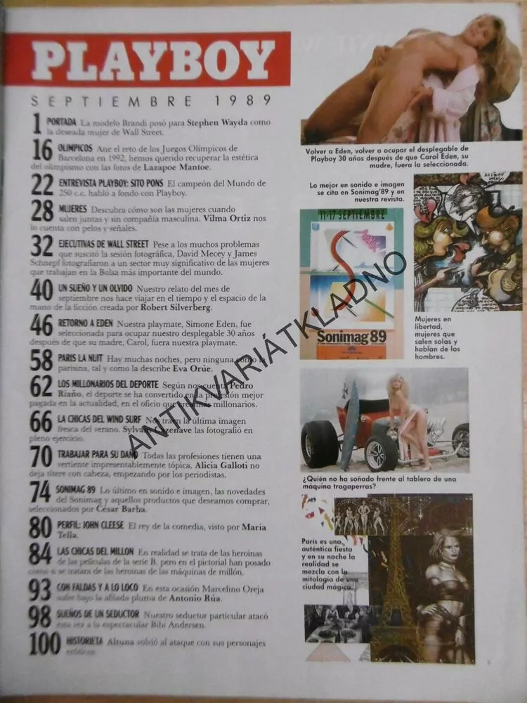 PLAYBOY, č.129, 11/1989, ŠPANĚLSKO, ŠPANĚLSKY
