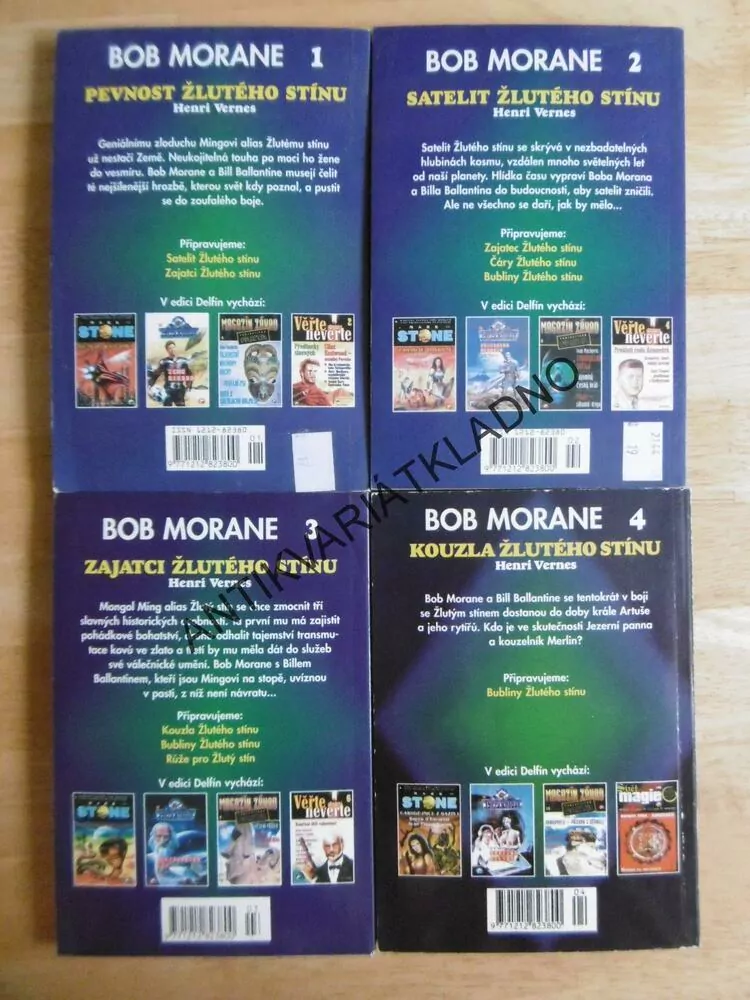 BOB MORANE 1-4, ŽLUTÝ STÍN, HENRI VERNES, **an