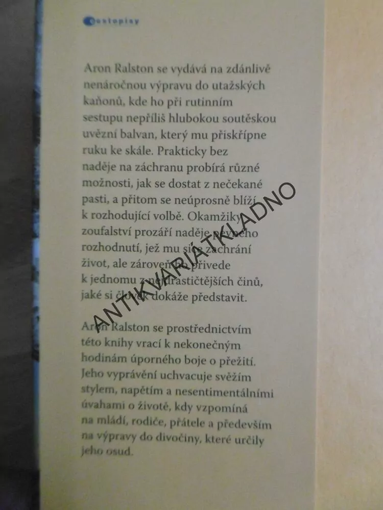 127 HODIN NA HRANĚ SMRTI, ARON RALSTON