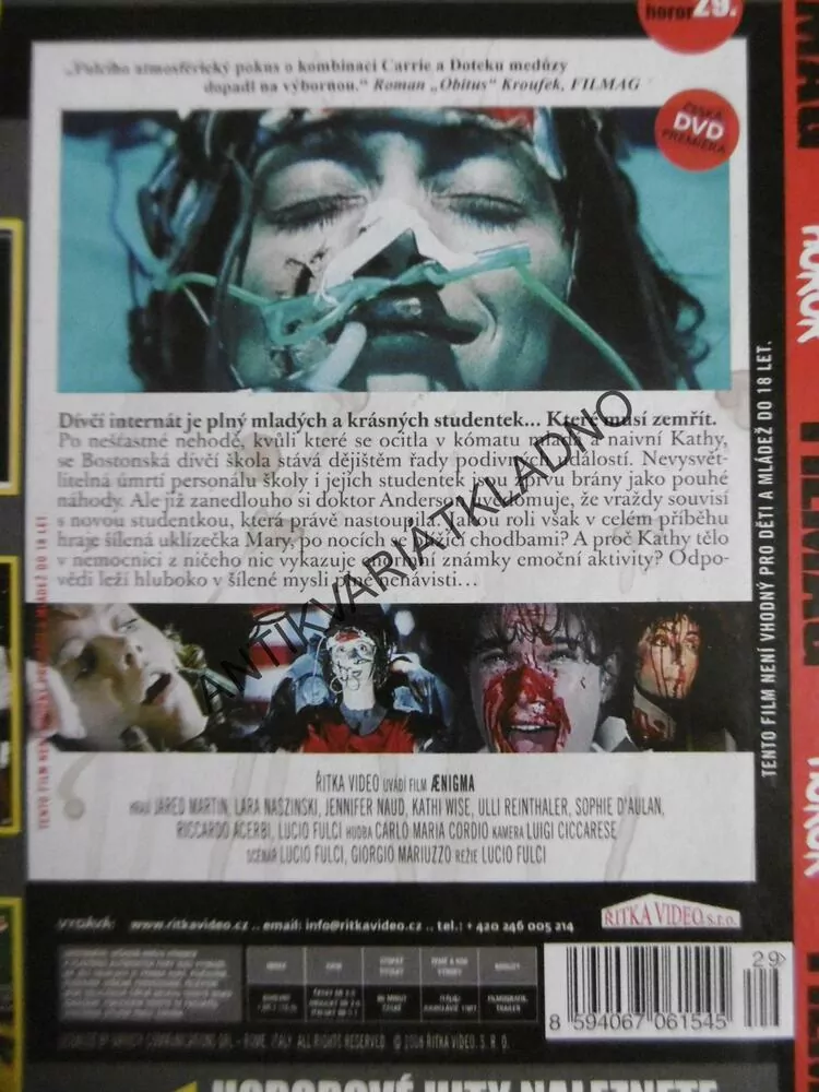 AENIGMA, DVD FILM HOROR