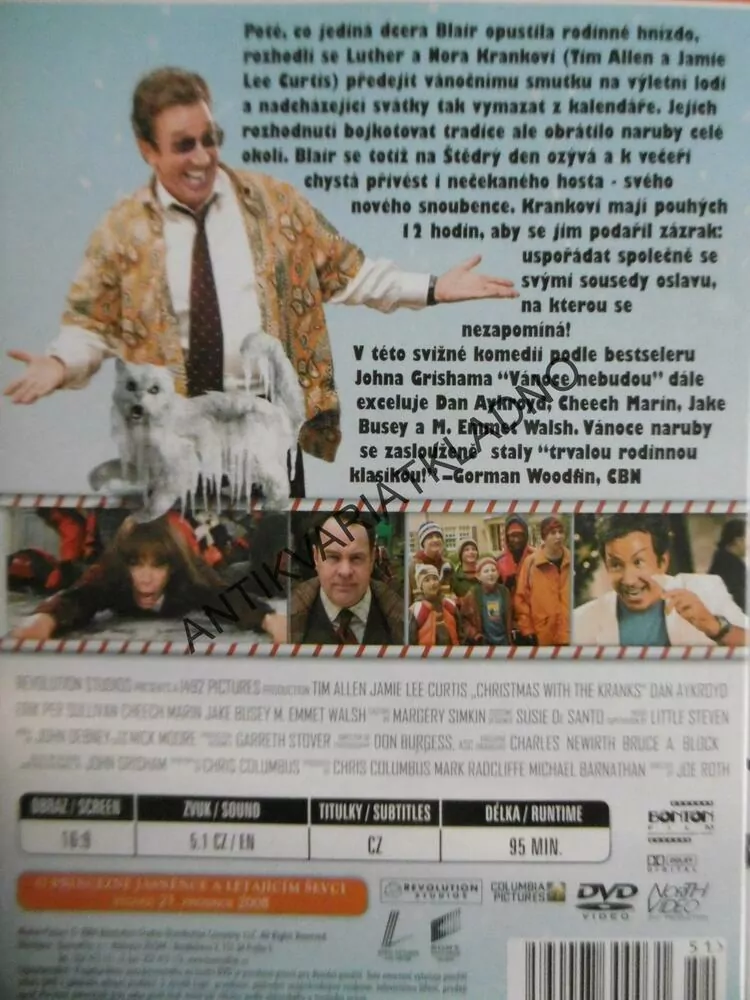 VÁNOCE NARUBY, DVD FILM