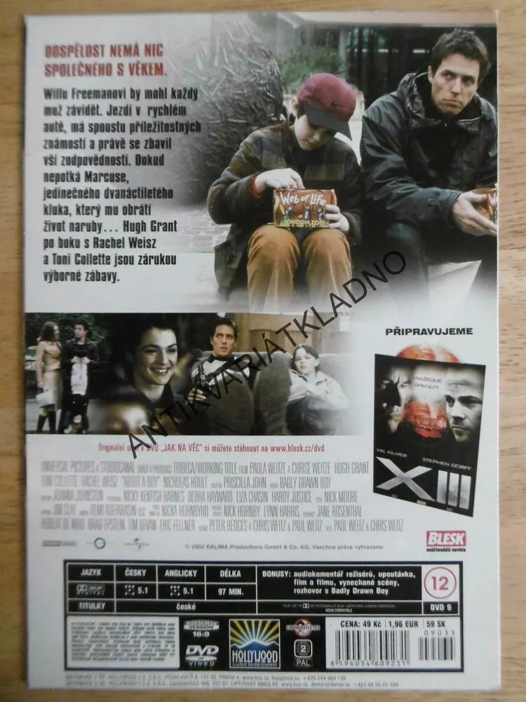 JAK NA VĚC, HUGH GRANT, DVD FILM