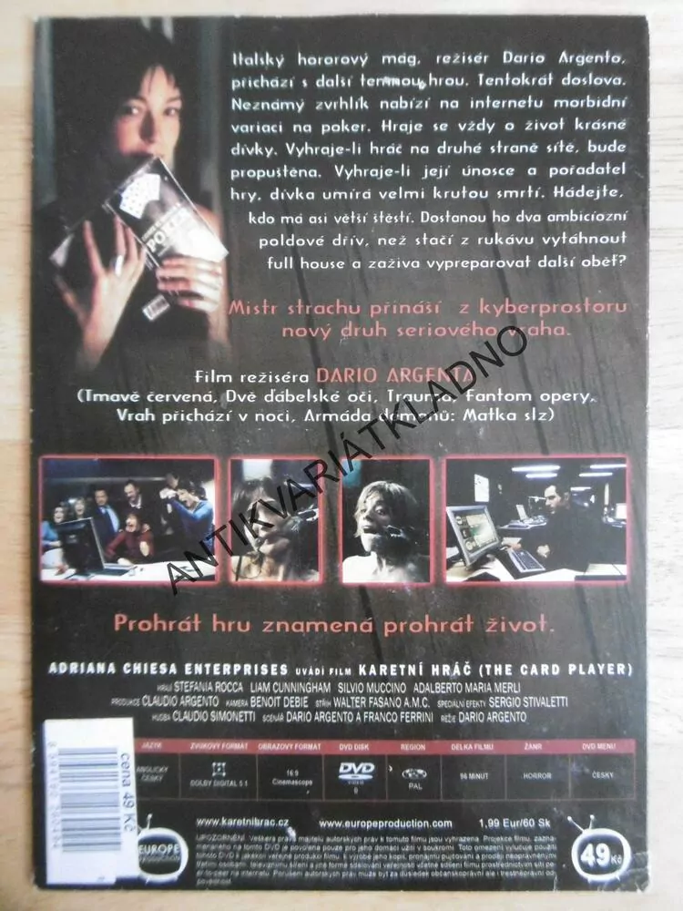 KARETNÍ HRÁČ, DVD FILM