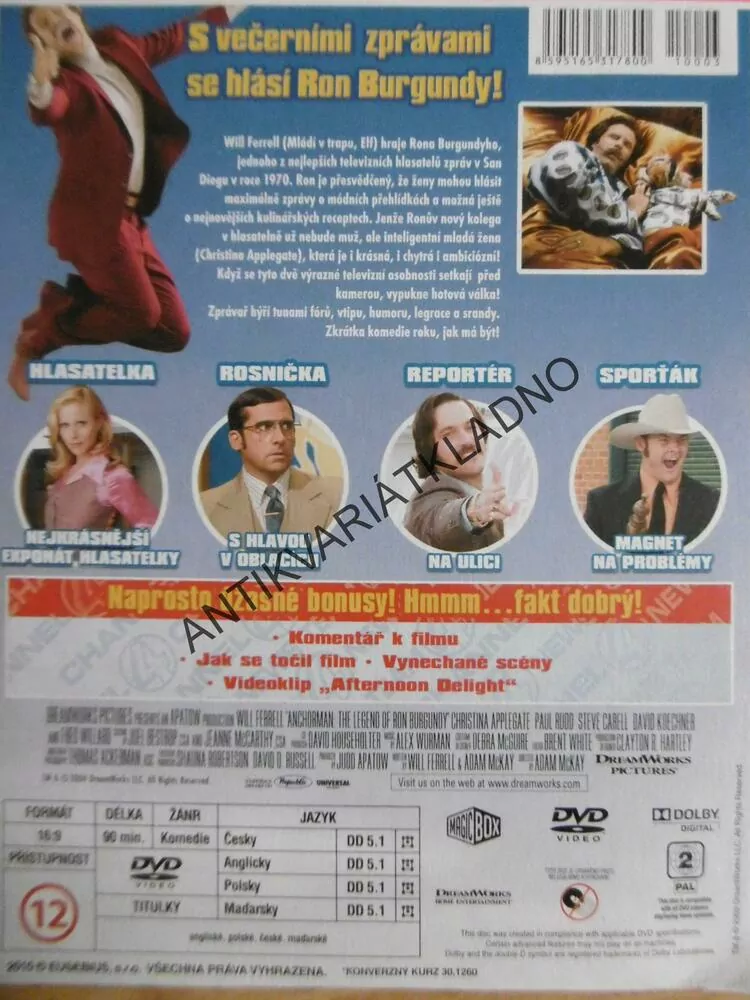 ZPRÁVAŘ, DVD FILM
