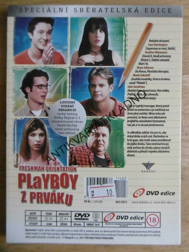 PLAYBOY Z PRVÁKU, DVD FILM