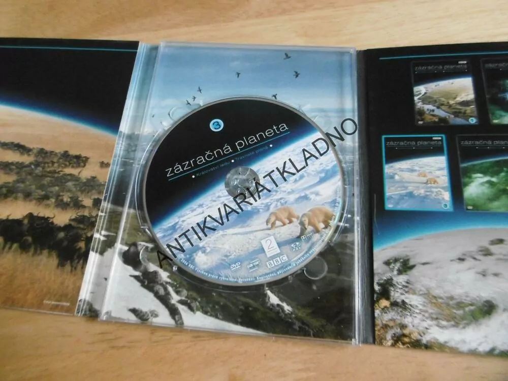 ZÁZRAČNÁ PLANETA 3., KRÁLOVSTVÍ LEDU, TRAVNATÉ PLÁNĚ, DVD FILM DOKUMENT
