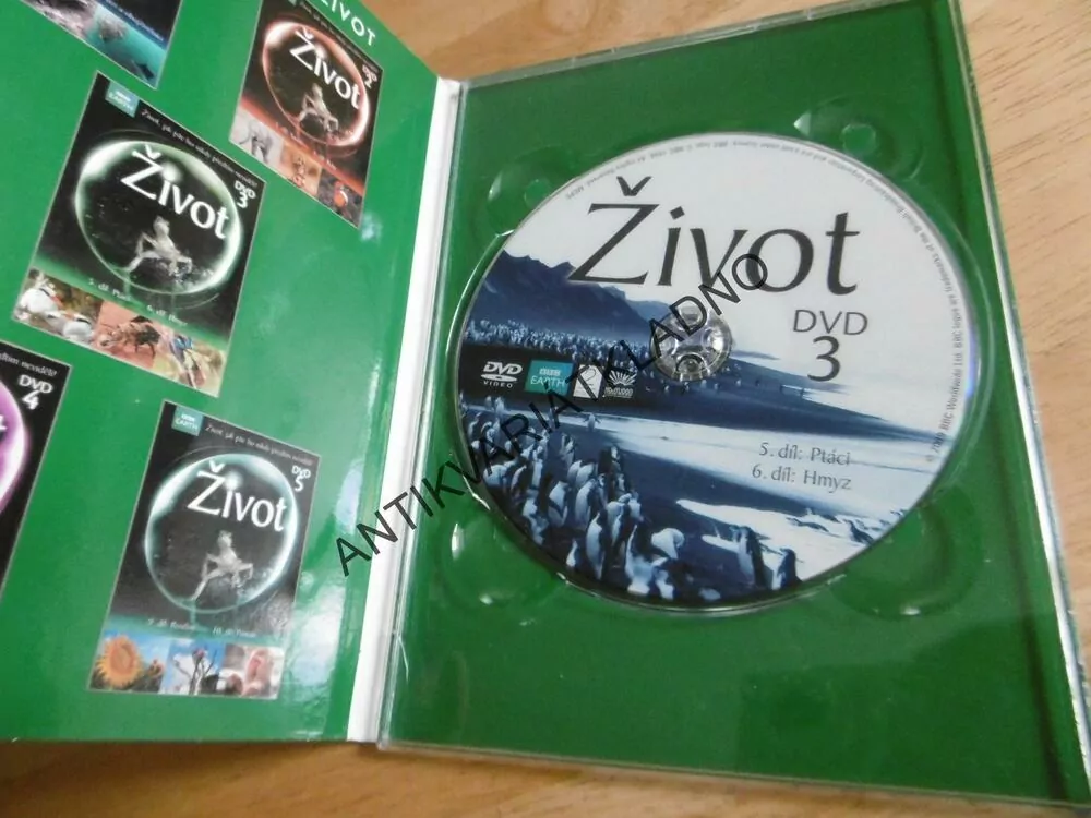 ŽIVOT- PTÁCI, HMYZ, DVD FILM DOKUMENT