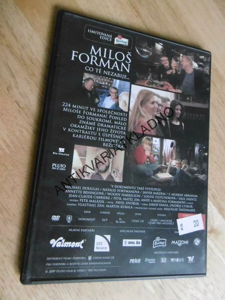 MILOŠ FORMAN, CO TĚ NEZABIJE...,DVD FILM DOKUMENT ŽIVOTOPISNÝ