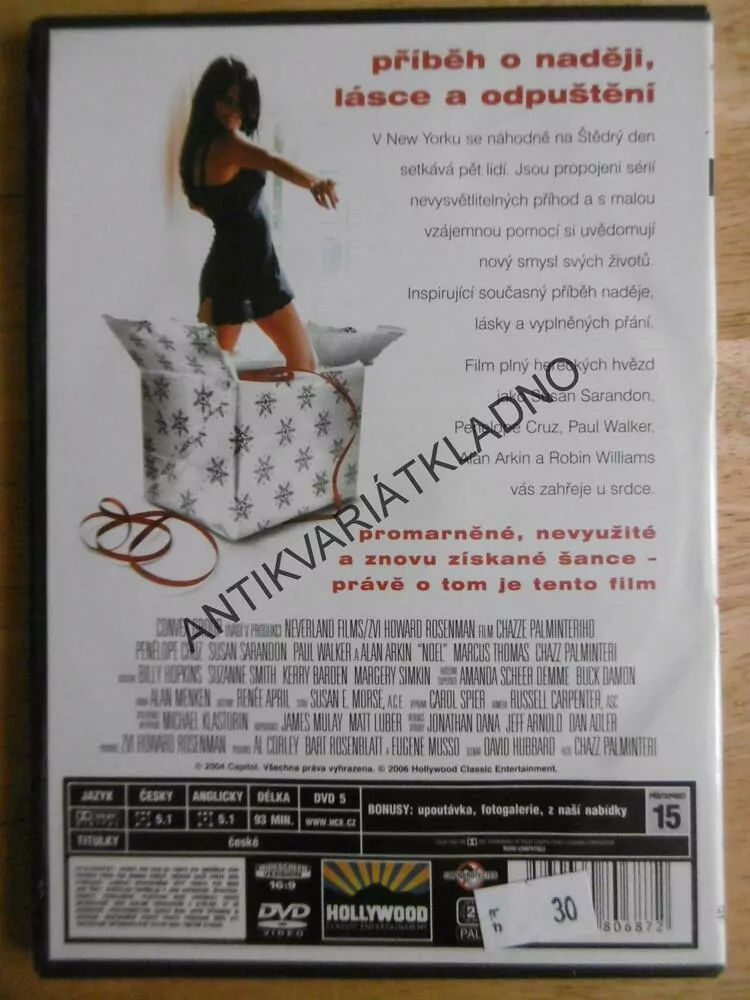 DÁREK Z LÁSKY, DVD FILM