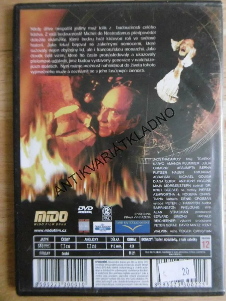NOSTRADAMUS, DVD FILM