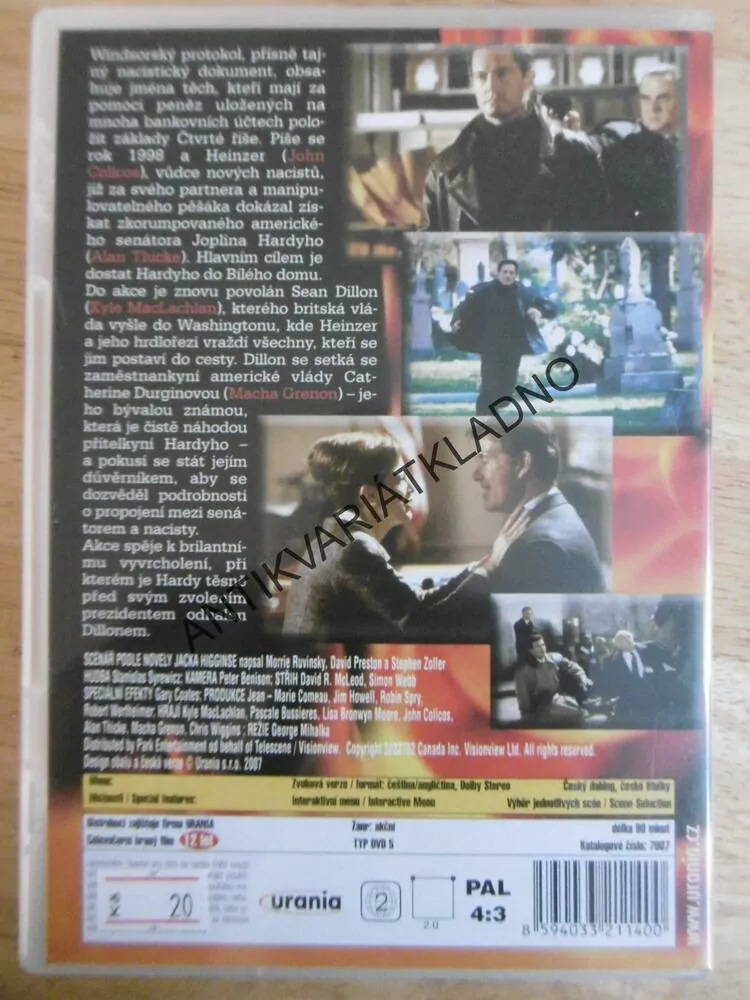 WINDSORSKÝ PROTOKOL, DVD FILM 