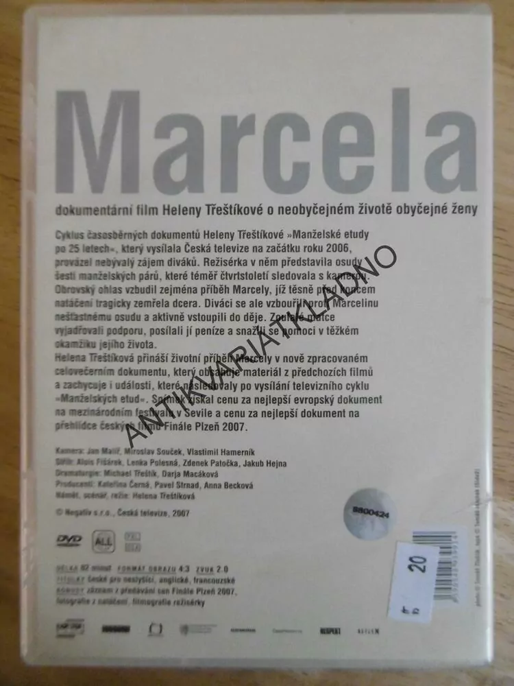 MARCELA, DVD FILM 