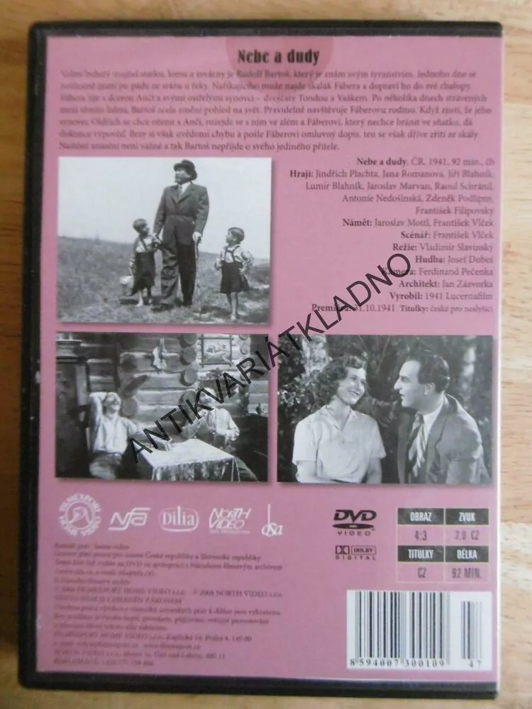 NEBE A DUDY, DVD FILM