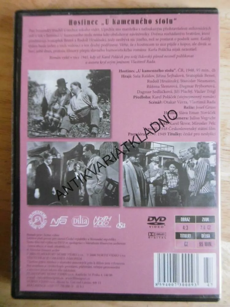 HOSTINEC U KAMENNÉHO STOLU, DVD FILM ČR