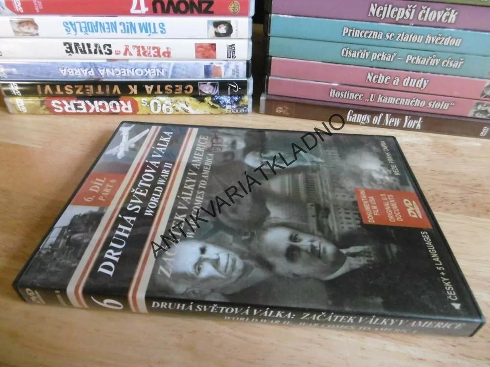 DRUHÁ SVĚTOVÁ VÁLKA 6.,ZAČÁTEK VÁLKY V AMERICE, DVD FILM DOKUMENT