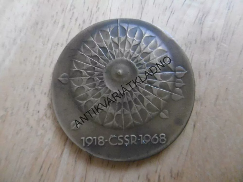PAMĚTNÍ PLAKETA ČSSR 1918-1968, ÚSTŘEDNÍ VÝBOR NÁRODNÍ FRONTY