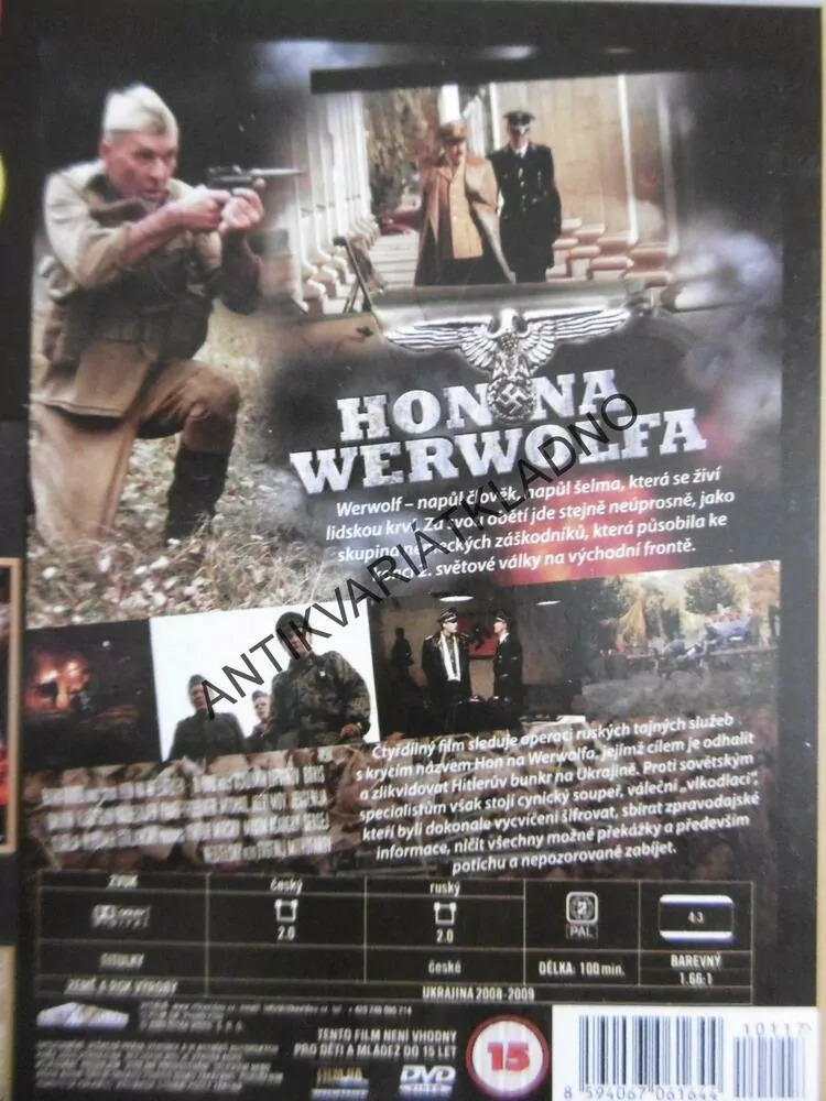 HON NA WERWOLFA, 1-2, DVD FILM SVĚT.VÁLKA