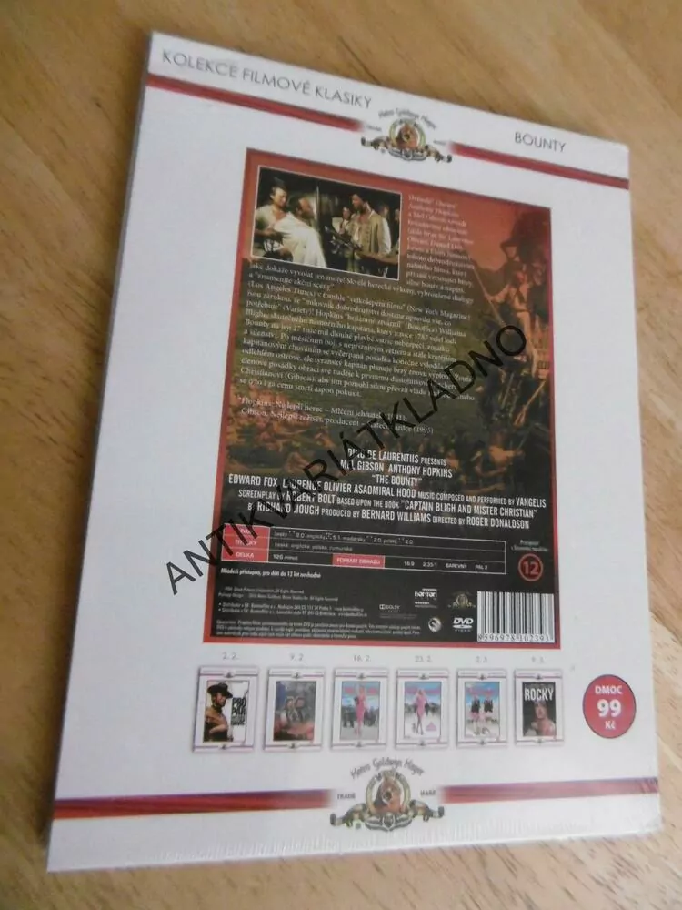 BOUNTY, ANTONY HOPKINS, MEL GIBSON, DVD FILM