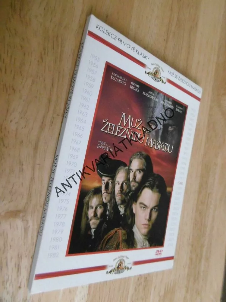 MUŽ SE ŽELEZNOU MASKOU, LEONARDO DI CAPRIO, DVD FILM