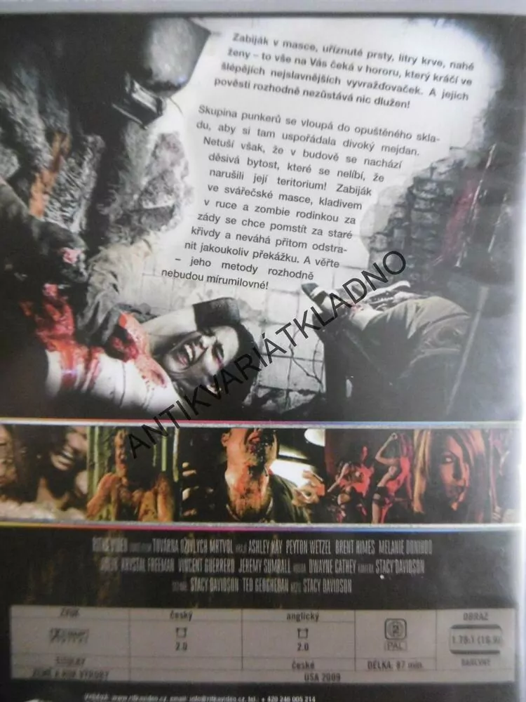 TOVÁRNA OŽIVLÝCH MRTVOL, DVD FILM 