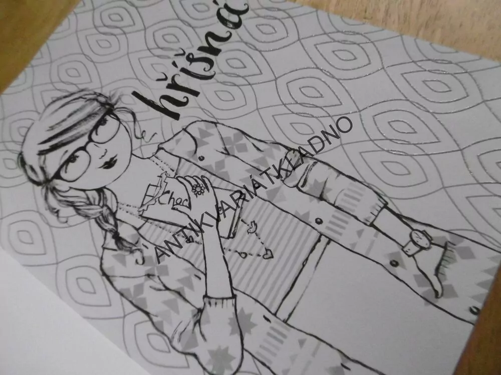 JSEM JAKÁ JSEM, KREATIV OMALOVÁNKY, TŘPYTIVÉ DETAILY