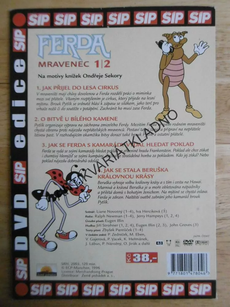 FERDA MRAVENEC, 1-2, DVD FILM