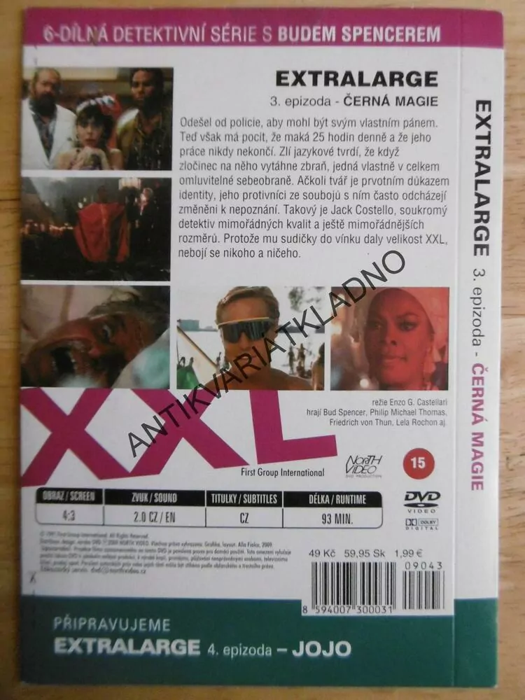 XXL 3. ČERNÁ MAGIE, EXTRALARGE, BUD SPENCER, DVD FILM