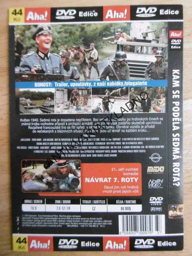 KAM SE PODĚLA SEDMÁ ROTA?, LEFEBVRE, DVD FILM 