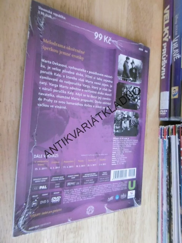 NOČNÍ MOTÝL, DVD FILM