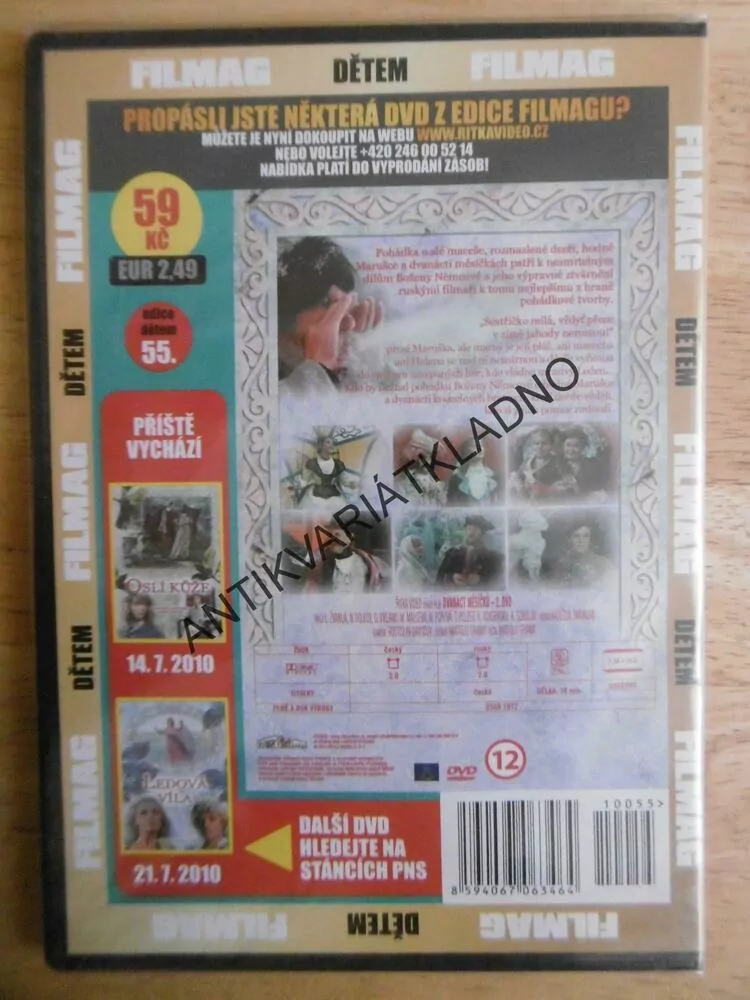 DVANÁCT MĚSÍČKŮ, RUSKÁ POHÁDKA, DVD FILM