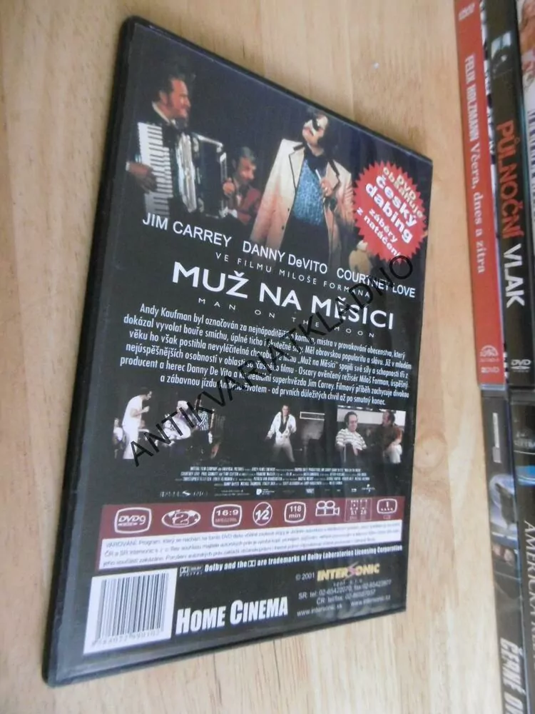 MUŽ NA MĚSÍCI, JIM CARREY, DVD FILM