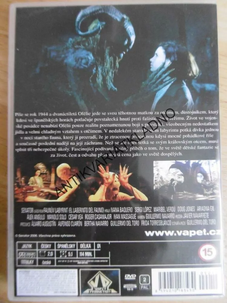 FAUNŮV LABYRINT, DVD FILM