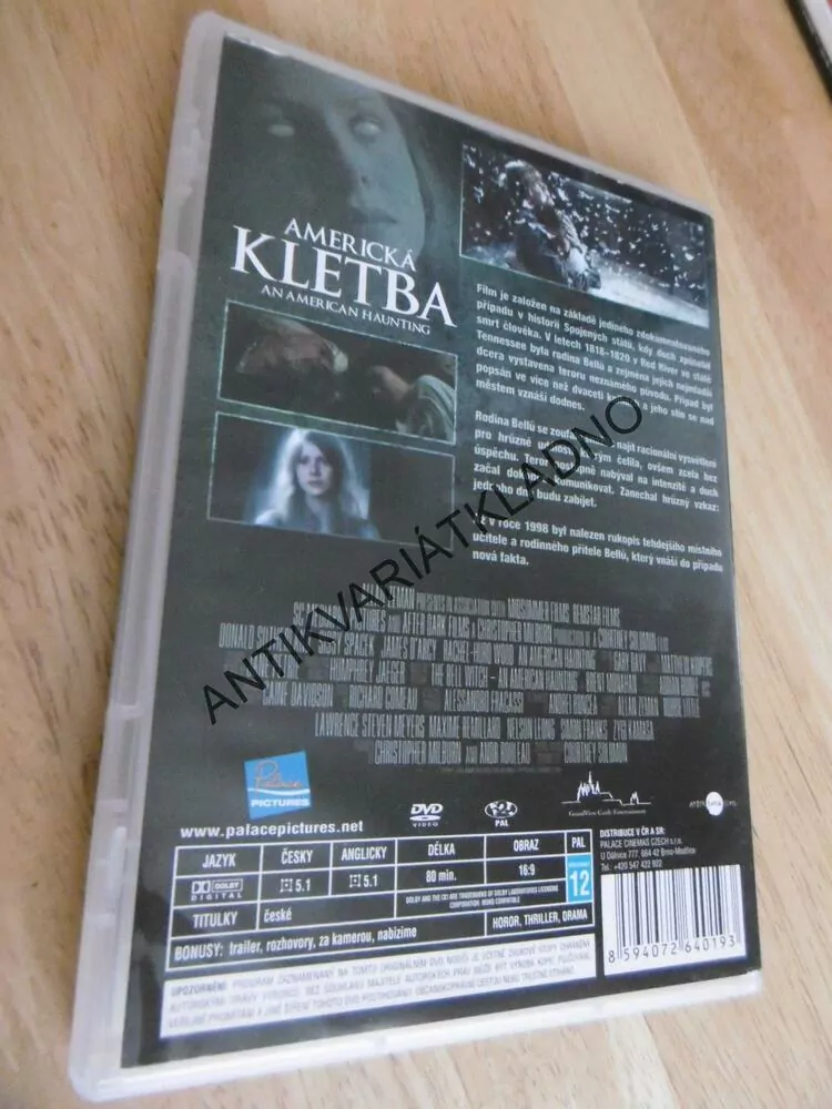 AMERICKÁ KLETBA, DVD FILM