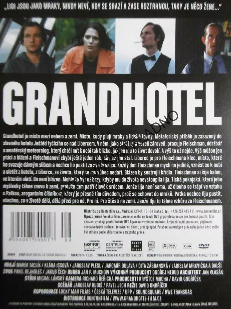 GRAND HOTEL, DVD FILM 