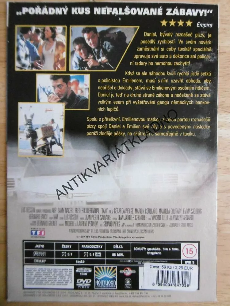 TAXI, LUC BESSON, DVD FILM