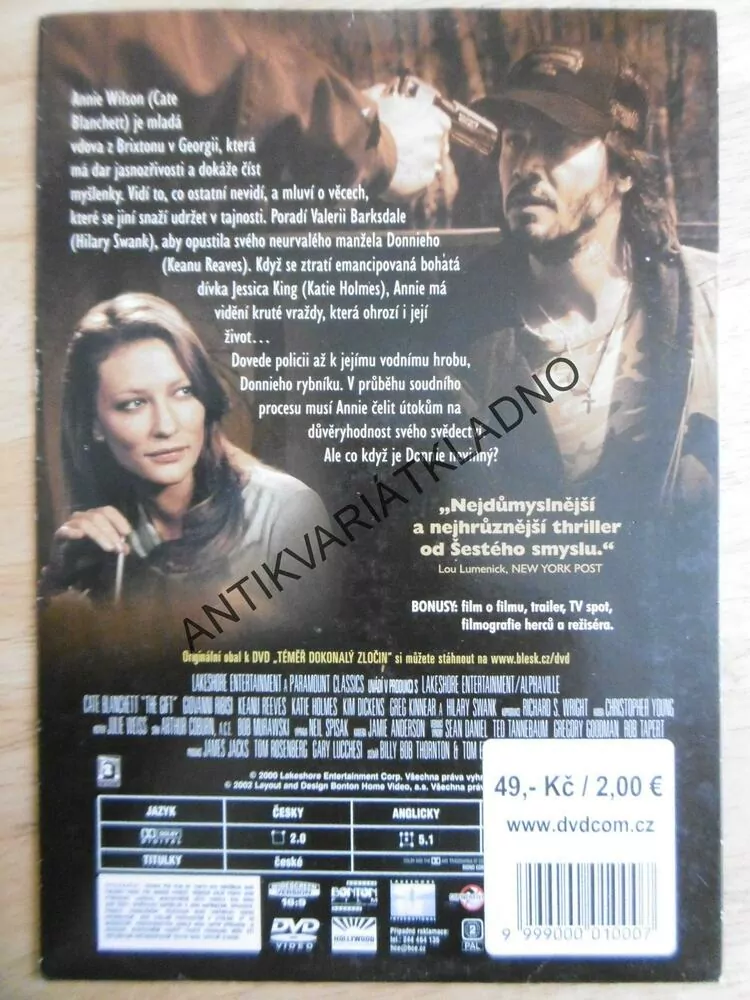 TÉMĚŘ DOKONALÝ ZLOČIN, DVD FILM