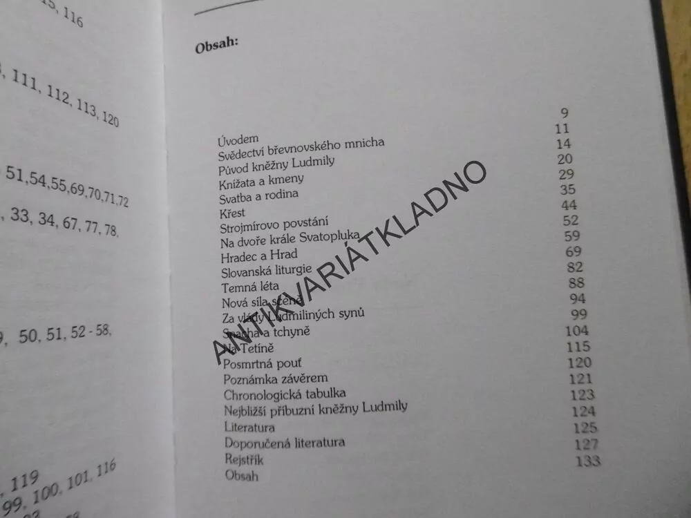 KNĚŽNA LUDMILA, SV. LUDMILA, VLÁDKYNĚ A SVĚTICE, NAĎA PROFANTOVÁ, **an