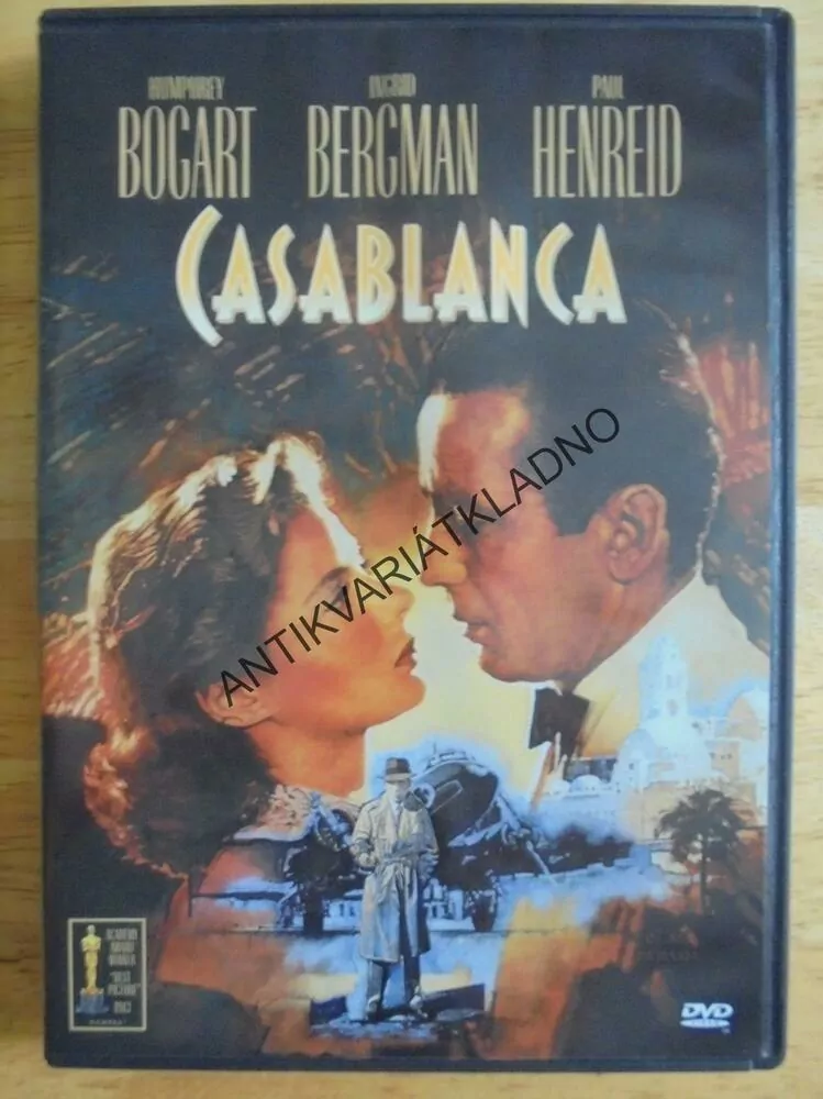 DVD FILM- CASABLANCA, BOGART, BERGMAN, HENREID