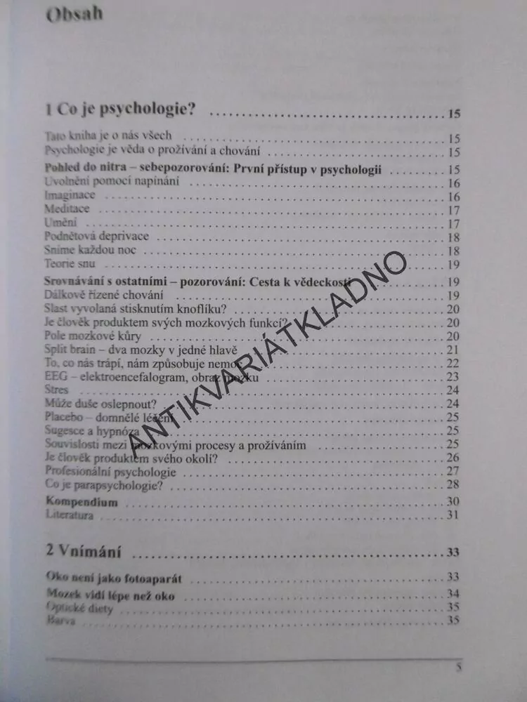 PŘEHLED PSYCHOLOGIE, HANS KERN A KOLEKTIV, **an