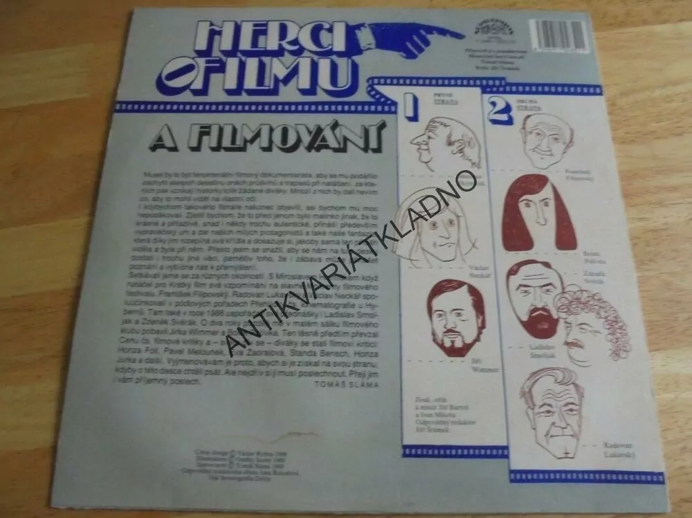 GRAMODESKA - HERCI O FILMU A FILMOVÁNÍ,NECKÁŘ,SVĚRÁK