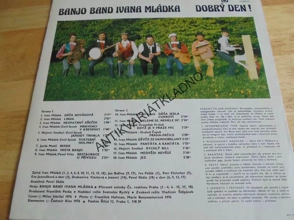 GRAMODESKA - BANJO BAND IVANA MLÁDKA, DOBRÝ DEN!
