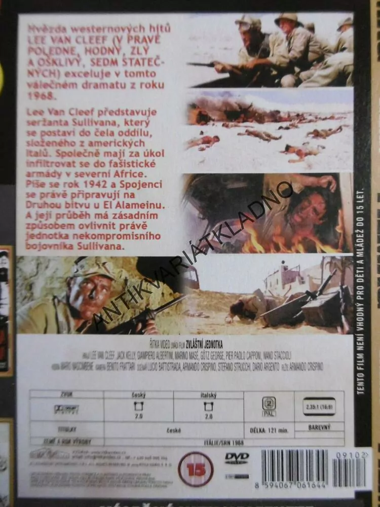 ZVLÁŠTNÍ JEDNOTKA, LEE VAN CLEEF, DVD FILM
