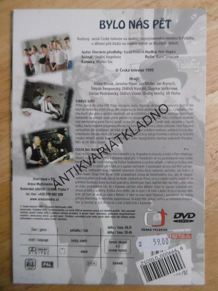 BYLO NÁS PĚT, DVD FILM