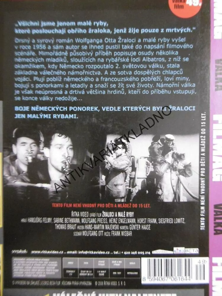 ŽRALOCI A MALÉ RYBY, DVD FILM 