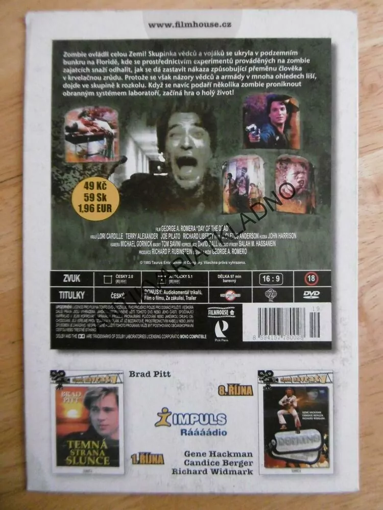 DEN MRTVÝCH, DVD FILM